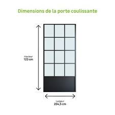 La verrière dans la cuisine 20 idées pour vous inspirer. Porte Coulissante Atelier Vitree Monnet Noir H 260 X L 123 Cm Leroy Merlin