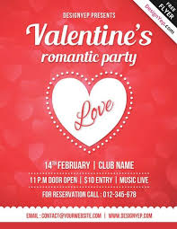 Whether you love beautiful roses or giant red balloons, you're sure to impress with this awesome party flyer. 20 Lovely Free Valentine Flyer Templates Utemplates