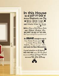 In This House We Do Disney Wall Decal Disney Wall Quotes Wall Disney Wall Decals Disney Wall Disney Home Decor