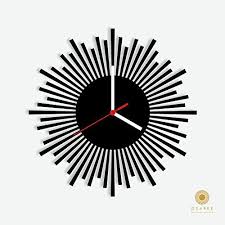 Amazon Com Radial Sunburst Shape Wall Clock Design Wall Clock Design Wall Clock Modern Wall Clock Design