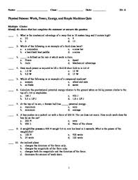 They can help us lift heavier things. 32 Work And Simple Machines Worksheet Answers Worksheet Resource Plans