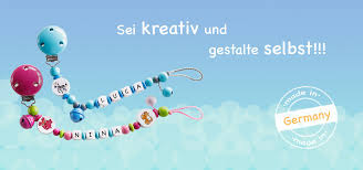 Bei annas schnullerketten musst du dir nicht das ganze material nach hause holen, sondern hast online im. Personalisierte Schnullerketten Schnullerkette Mit Namen