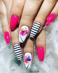 23+ pink & white nail art designs, ideas | design trends. Summer Nail Designs Pink And White Confession Of Rose