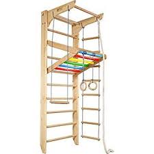Kletterwand Sprossenwand Turnwand Kinder 4 220 Farbe Fitness Sportgerat Klettergerust Holz Wall Bar Bars For Home Kids House