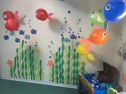 Wall Birthday Decorations For Kids Diy Underwater Birthday Party Decorations Tropicalbirthdayparty In 2020 With Images Birthday Party Decorations Diy Underwater Birthday Shark Themed Birthday Party