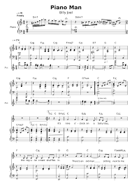 For piano and guitar chords. Billy Joel Piano Man Sheet Music For Piano Best Music Sheet