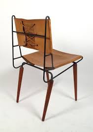 Allan Gould Attributed Leather Wood And Enameled Metal Side Chair 1950s Interior Furniture Furniture Furniture Inspiration