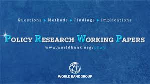 Interns generally find the experience to be rewarding and interesting. World Bank Policy Research Working Papers