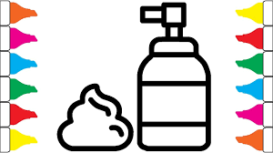 Shampoo Bottle Coloring And Drawing For Kids, Toddler | Beauty Product  Drawing | Drawing Time - Youtube