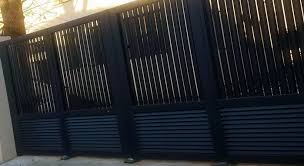 Upon swinging open, each side folds in half in the centre. Bi Fold Driveway Metal Gates Leeds Uk Long Arrow Ironworks