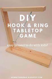 1 larger plastic anchor to insert into the wall for the hook to attach to. How To Make A Diy Tabletop Hook Ring Bimini Game Wood Puzzles Diy Diy Wooden Games Diy Yard Games