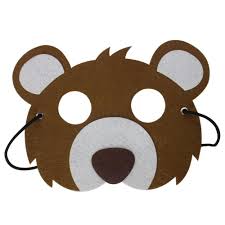 Special Children Costume Kids Carnival Party Animals Face Mask Party Wild Theme Cosplay Bear Mask Toys For Christmas Gifts Animal Party Bear Mask Kids Carnival