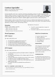 contract specialist resume template for
