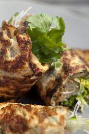 Asian Herbed Omelet Wraps Recipe Recipe Wrap Recipes Recipes Appetizer Recipes