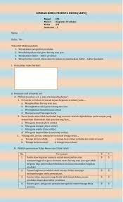 Melalui model problem based learning dan discovery learning peserta didik diharapkan mampu menjelaskan fungsi. Lkpd Kegiatan Produksi Worksheet