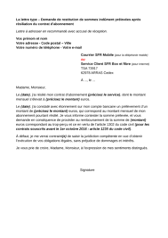 Pour respecter l'obligation de formation, vous devez être dans l'une des situations suivantes *j'accepte que les informations saisies dans ce formulaire soient utilisées pour me contacter et répondre à ma demande par voie électronique. Litiges Sfr Demande De Remboursement Des Prelevements Percus Apres La Resiliation Lettre Type Ufc Que Choisir Prelevement Percevoir Lettre A