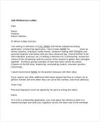 7 Job Reference Letter Templates Free Sample Example Format Free Premium Templates
