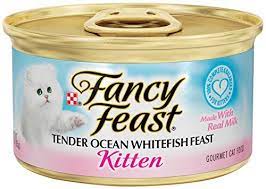 Fancy Feast Wet Cat Food Kitten Tender Ocean Whitefish Feast Kitten Food Canned Cat Food Cat Food