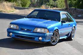 1992 Ford Mustang Gt Cars Modified Blue Wallpaper 2048x1360 662280 Wallpaperup