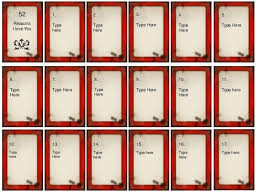Naughty love card for the win. 52 Things I Love About You Card Deck Template Free Google Search Reasons Why I Love You 52 Reasons Why I Love You 52 Reasons