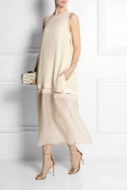 Stella Mccartney Jordan Crepe And Silk Organza Dress Net A Porter Com Fashion Organza Dress Casual Dresses