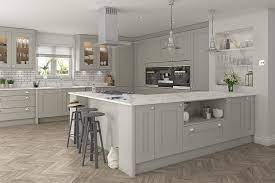 The doors feature a solid 105mm wide oak frame adorned with grooved joints. Stanbury Dove Grey Kitchens Buy Stanbury Dove Grey Kitchen Units At Trade Prices