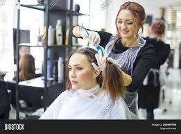 Let to dye for hair salon help you with highlighting your hair. Professional Female Image Photo Free Trial Bigstock