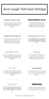 It's now massively popular, comes in 12 different styles, and makes multiple appearances on google fonts' analytics. Best Google Web Font Pairings White Oak Creative Font Pairing Graphic Design Tips Fonts Design