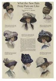 Fashion History Scanning Through 1900 S To1919 S Hats Vintage Victorian Hats Edwardian Hat