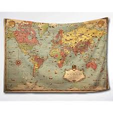 We did not find results for: Amazon Com Ambesonne World Map Tapestry Old World Map Drawn In 1720s Nostalgic Style Art Historical Atlas Vintage Design Wide Wall Hanging For Bedroom Living Room Dorm 80 X 60 Pale Brown