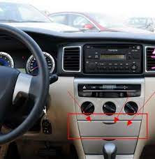 On many corolla models, the dashboard lights have a dimming knob. Dashboard Air Conditioning Panel Trim Central Control Cover For Toyota Corolla 2003 17 Cigarette Lighter Aliexpress