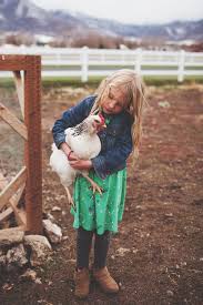 Reminds Me Of My Great Nieces M E They Love Their Chickens Carry Them Around Bring Them In The House Etc Haha Oh Dear Farm Animals Farm Girl Farm
