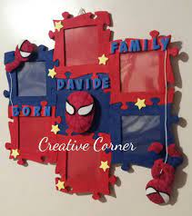 Cornice Puzzle Spiderman Nel 2021 Cornici Artigianali Compleanno Spiderman Fai Da Te Kids Crafts