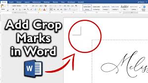 How To Add Crop Marks In Microsoft Word 2 Easy Ways Youtube