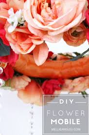 Find Out How I Made This Adorable Diy Flower Mobile For My Baby Girls Room It Is The Perfect Finishing Touch To Any Nursery And Flower Mobile Diy Flowers Diy