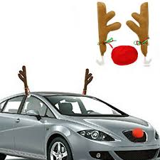 Coroza reindeer metal frame wire 4 ft led light indoor outdoor decoration for christmas. Car Reindeer Antlers Horns Rudolph Nose Christmas Festive Decoration Set Uk Ebay