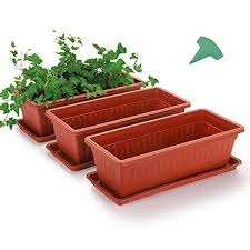 Rectangle planter flower box window flower box plastic window boxes less than 10 window boxes. Yingerhuan Plastic Window Box Planter 15 Inch 6 Packs Countryside Flower Box Planter With Attached Tray For Windowsill Garden Balcony White Gardening Patio Lawn Garden Environews Tv