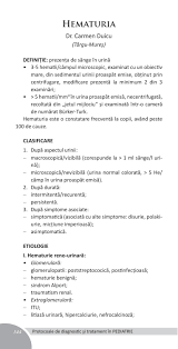 Pentru că anticorpii formaţi împotriva antigenelor eritrocitare produc aglutinarea acestora, ei se numesc aglutinogeni. Hematuria By Protocoale Pediatrie Issuu