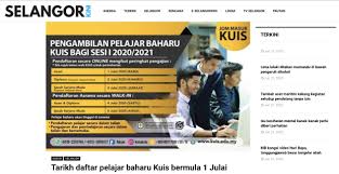 Adakah program ini ditawarkan secara separuh masa atau sepenuh masa? Selangor Kini Tarikh Daftar Pelajar Baharu Kuis Bermula 1 Julai Inisiatif
