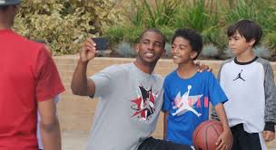 Christopher emmanuel paul is an american professional basketball player for the oklahoma city thunder of the national basketball association. Chris Paul Takes Selfies With Future Pros In New Kids Foot Locker Commercial Sole Collector
