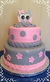 Pink Gray Owl Baby Shower Pink Baby Shower Cake Owl Baby Shower Owl Baby Shower Decorations