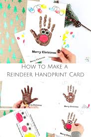 For this activity you will need to print off the christmas card cloze and the christmas card language sheet as well as three next, hand out the language sheet. Handprint Christmas Cards Arty Crafty Kids