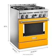 Traditional electric cooktops feature electric coil burners. Kfgc500jyp Kitchenaid Kitchenaid 30 Smart Commercial Style Gas Range With 4 Burners Yellow Pepper Yellow Pepper Metro Appliances More Kitchen Home Appliance Stores