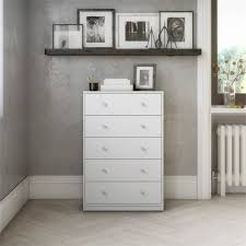 Be cool and comfortable during all the time when wearing our cheap women's white dresses. Levan Home Modern White Tall 5 Drawer Chest Bedroom Dresser Lh 435978