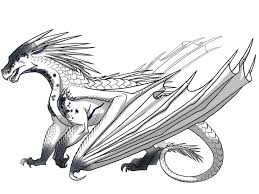 Dragon coloring pages exactly will be pleasant for kids of any age, in particular for those who are keen on mythology and the middle ages. Ice Dragon Wings Of Fire Coloring Pages Novocom Top