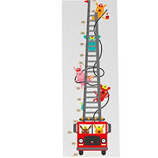 Amazon Com Cute Rabbit Fireman Cartoon Fire Truck Height