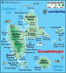 Large Guadeloupe Map By World Atlas Caribbean Islands Caribbean Travel Caribbean