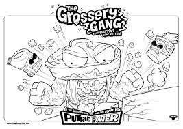Grossery Gang Coloring Pages Best Of Grossery Gang Coloring Pages In 2020 With Images Gang Color Coloring Pages