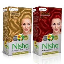 There are many hair styling accessories perfect for multiple everyday applications, but brown red blonde hair remains the most popular and stylish. Buy Nisha Creme Hair Color Combo Pack Golden Blonde Flame Red Rich Bright Long Lasting Shine Hair Colour 60gm 90ml 18ml Nisha Conditioner Online At Low Prices In India