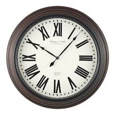 The inscription london 2012 is upper left, and london 2012 paralympic logo is lower left. Sterling Noble 18 Traditional Roman Numeral Wall Clock In Mahogany Mahogany Black Roman Numeral Wall Clock Wall Clock Clock